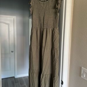 Olive Green Maxi Dress